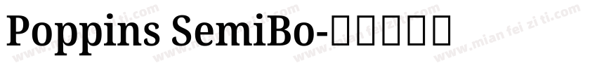Poppins SemiBo字体转换